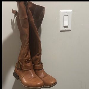 Brown Leather Women's Boots